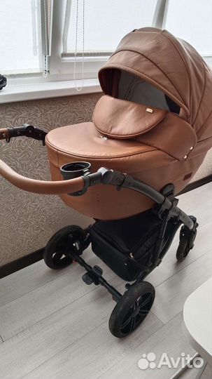 Коляска 2 в 1 эко кожа