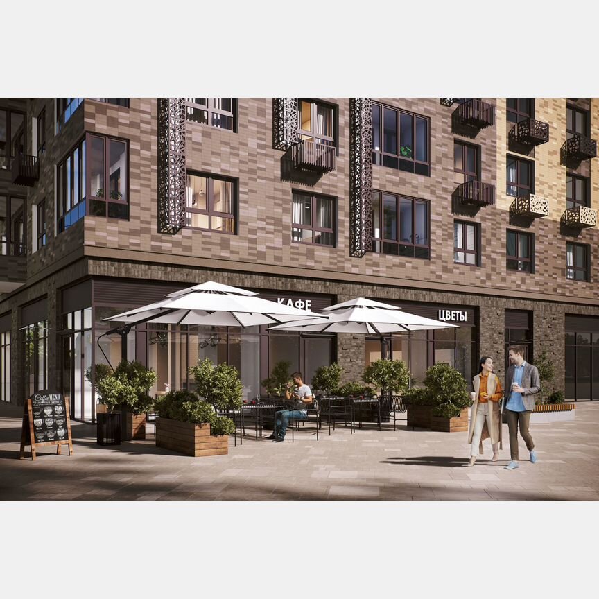 2-к. квартира, 65,5 м², 2/23 эт.