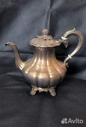 Чайник заварочный, серебро, Англия
