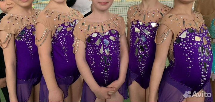 Групповые купальники для гимнастики 6 штук