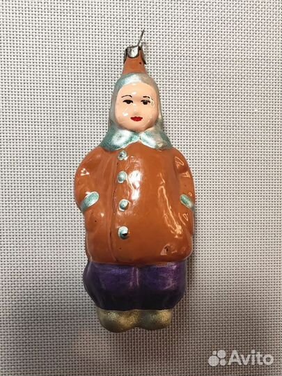Ёлочная игрушка СССР мальчик гимназист