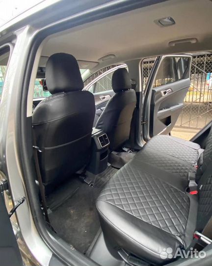 Чехлы из алькантары Ромб на Lancer 10 от Автопилот