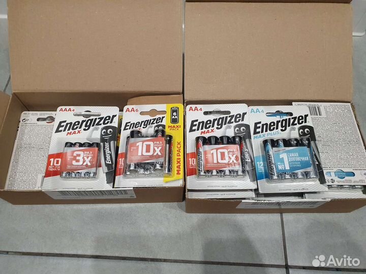 Батарейки Energizer AA и ааа