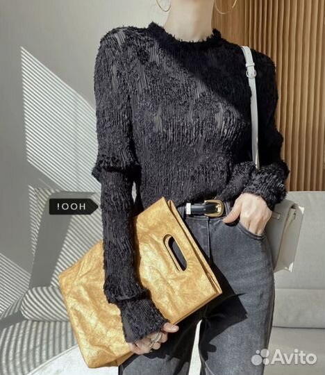 Лонгслив черный новый