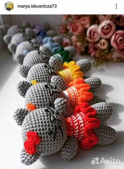 Игрушки крючком котики