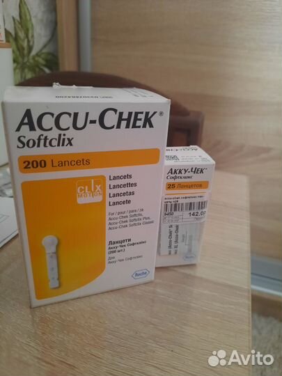 Ланцеты акку-чек софткликс (иглы для глюкометра)