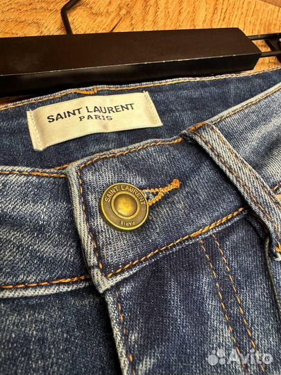 Джинсы скини Saint Laurent женские