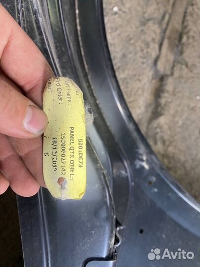 Крыло заднее левое mitsubishi pajero sport 2008