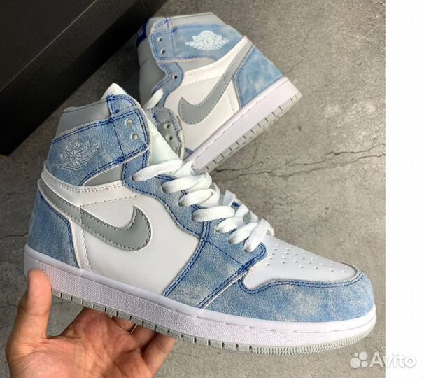 Кроссовки nike AIR jordan retro 1 blue