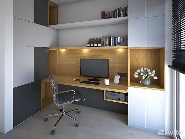 Рабочая зона у окна в рассрочку