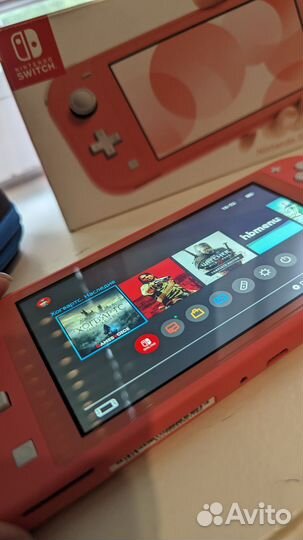 Nintendo switch lite новая прошитая 128гб