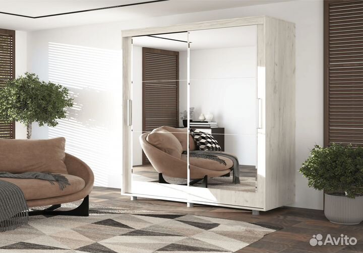 Комфорт-12 Шкаф-купе Прайм 2 м Прямоугольный