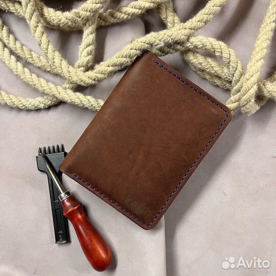 Обложка для документов из натуральной кожи