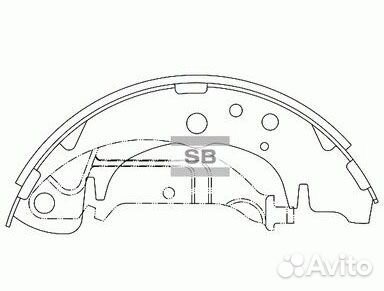 Колодки барабанные Kia Carnival / Chrysler Voyager