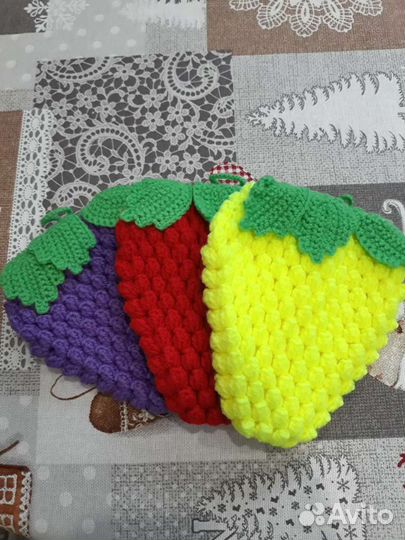 Прихватка ягодка (подставка под горячее)