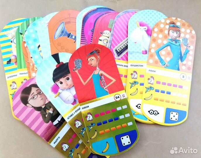 Карточки фишки миньоны