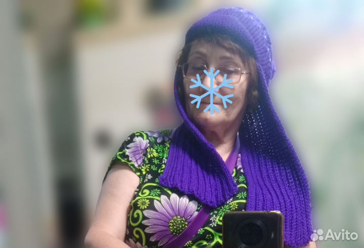 Шапка с длинными ушами