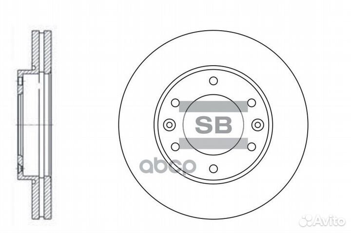 Диск тормозной SD1031 Sangsin brake