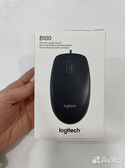 Мышь logitech b100 новая