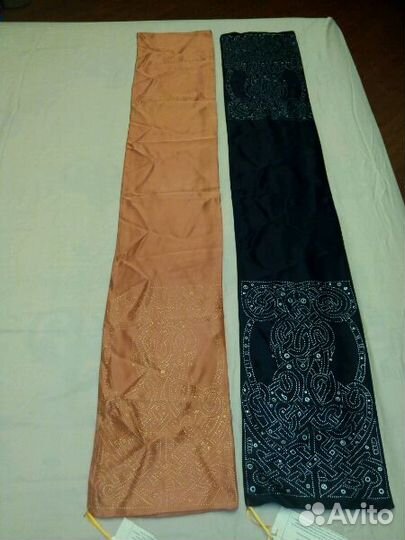 Кашне-шарф мужское натур. атласный шелк