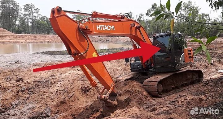 Стекло лобовое на экскаватор Hitachi 240 3G-5G