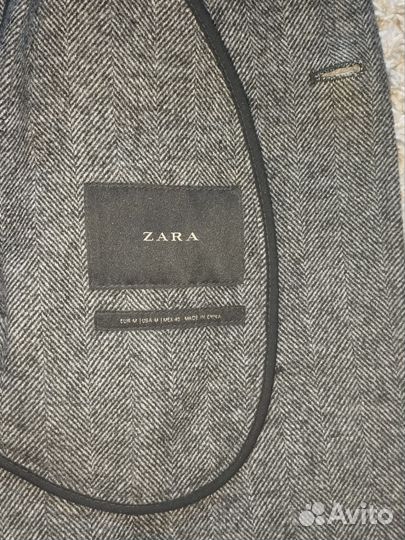Пальто мужское zara m шерсть