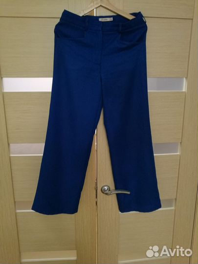 Школьные брюки для девочки палаццо 158 васильковый