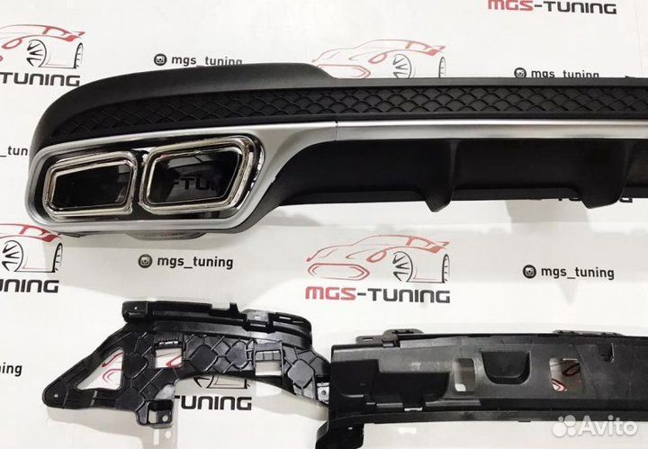 Диффузор и насадки AMG E63 Mercedes E-Class W212