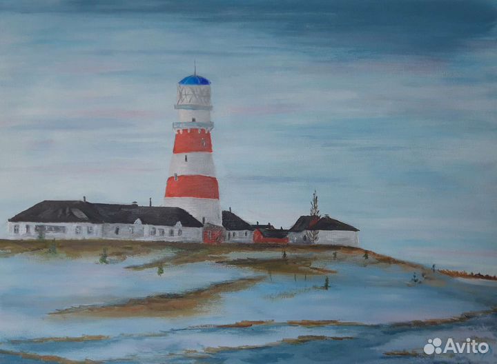 Рыбацкая деревня Рязань картина маслом