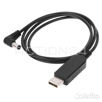 Кабель адаптер USB - DC 9V 5.5 мм в стакан для зар