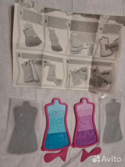 Набор трафаретов барби