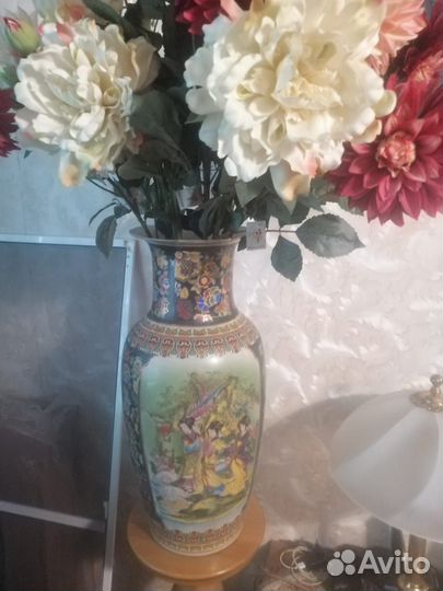 Напольная декоративная ваза керамика