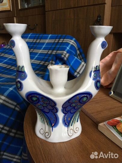Фарфоровый подсвечник СССР