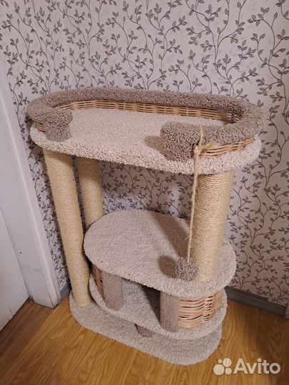 Комплекс для кошек когтеточка домик