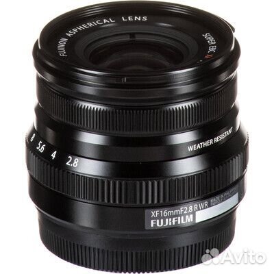 Объектив Fujifilm Fujinon XF 16mm f/2.8R WR Black