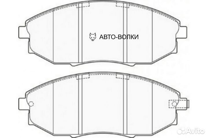 SB nagamochi BP10380 Колодки тормозные передние