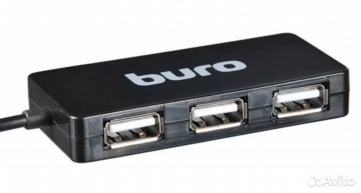 Разветвитель для компьютера Buro BU-HUB4-U2.0-Slim