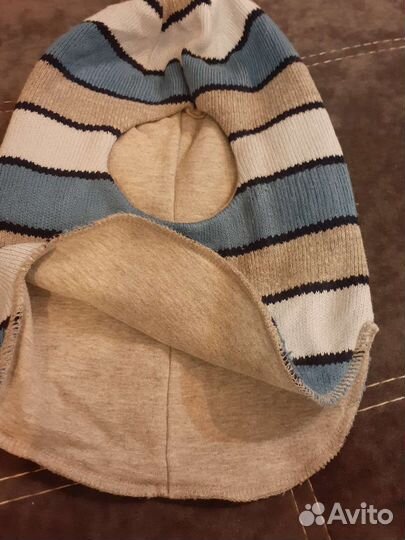 Шапка шлем для мальчика зима