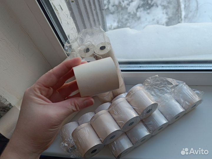 Кассовая лента, Чековая лента 5,5*5 см и 5,5*3, 7