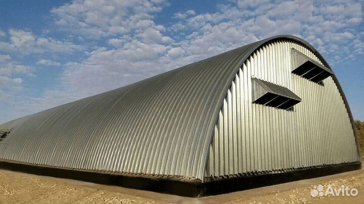 Ангары каркасные и бескаркасные от производителя