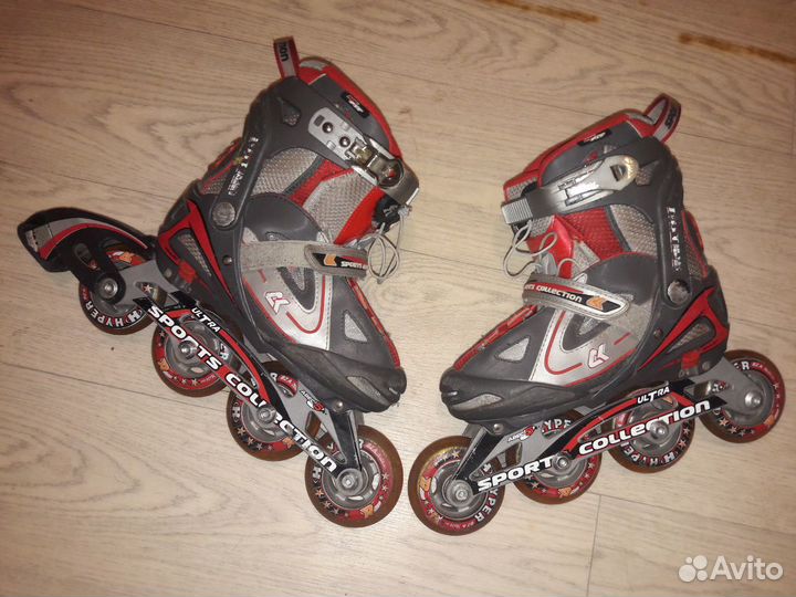 Ролики детские раздвижные, р.33-36