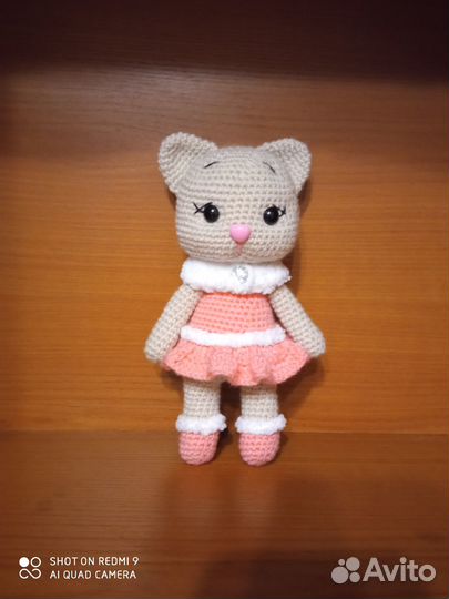 Символ года кошечка мягкая игрушка амигуруми