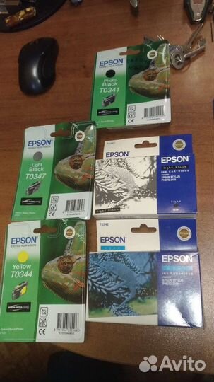 Картридж epson t0341, t0342, t0344, t0347