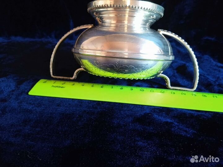Сахарница конец 19 века серебрение