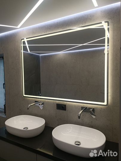 Зеркало с подсветкой любой формы и размера