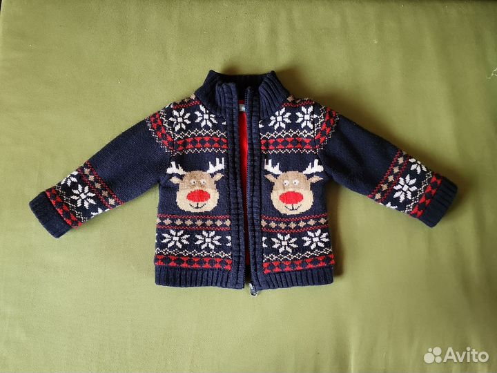 Кофта на молнии для мальчика 92