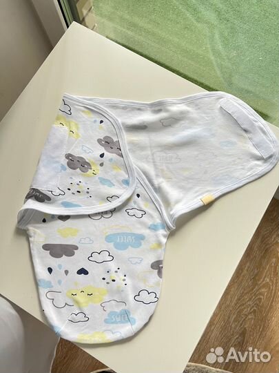 Пеленка кокон на липучках Заяц меховой