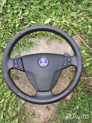 Руль Сааб 9-5 в сборе
