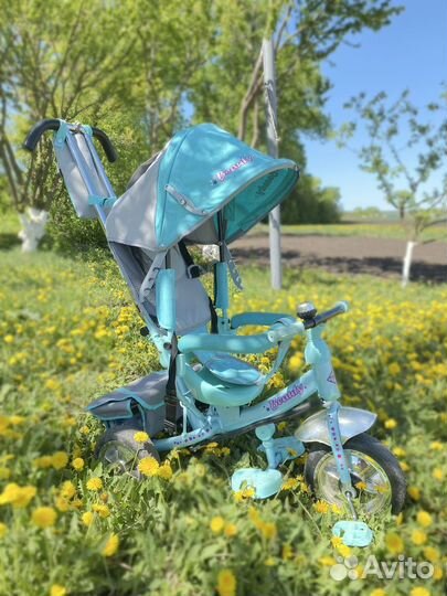 Детский велосипед с родительской ручкой