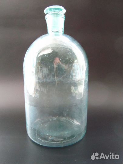 Бутыль стеклянная, 3 литра, с пробкой